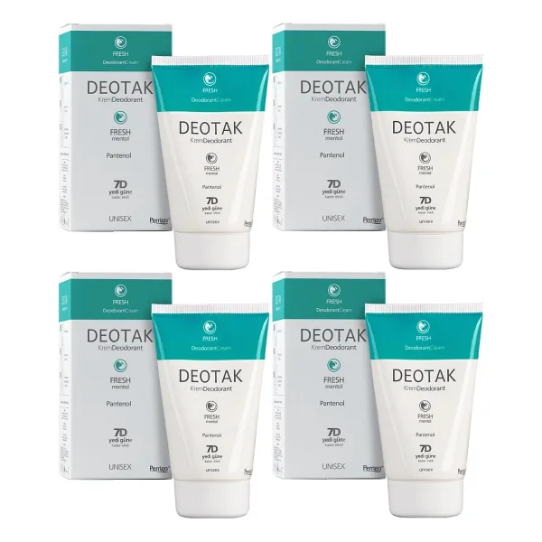 Deotak Fresh Mentol 35 ml 4 Adet Krem Deodorant