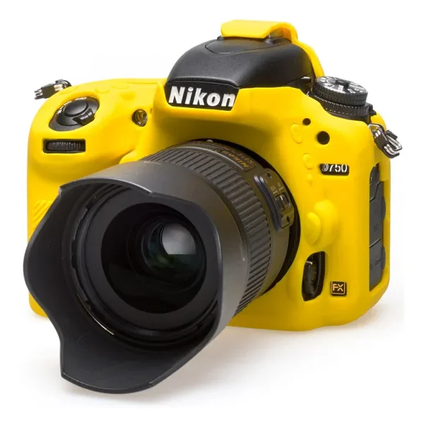 EasyCover Silikon Kılıf (Nikon D750 Sarı)