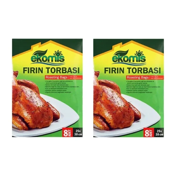Ekomis Fırın Torbası 8 Adet 25X38 Cm x2'Li Set