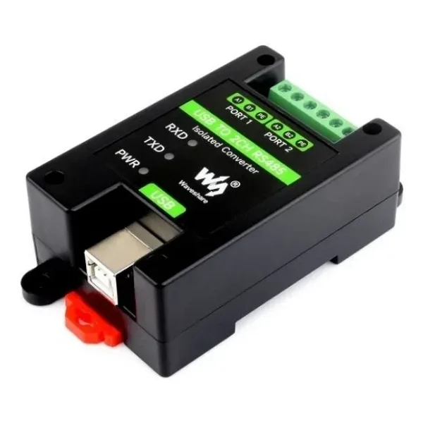 Endüstriyel USB'den 2 Kanal RS485 İzole Dönüştürücü - Orijinal FT2232HL Çip