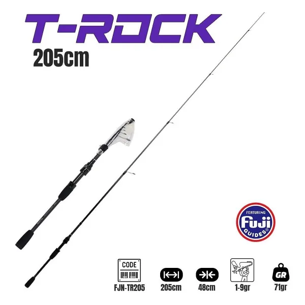 Fujin T-Rock 205cm 1-9gr Teleskopik LRF Kamışı