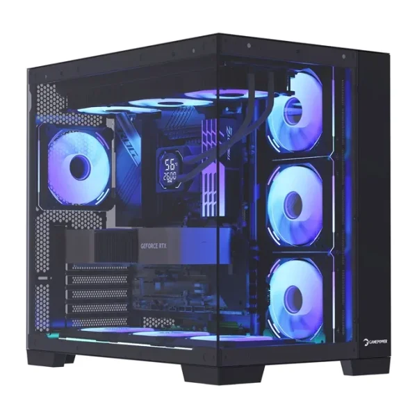 GamePower Warcry Pulse 4x12Cm ARGB Fan Temperli Cam ATX 650W 80+ Bronze Gaming Kasa
