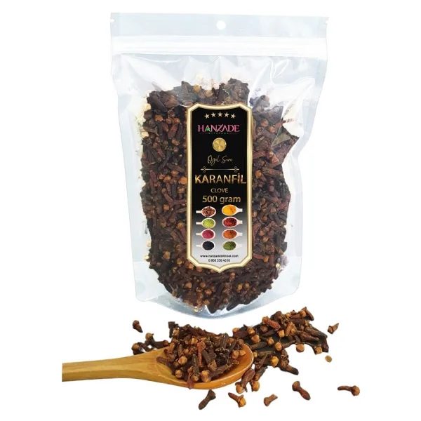 Hanzade Bitkisel Karanfil Tane İri Taneli 500 Gr