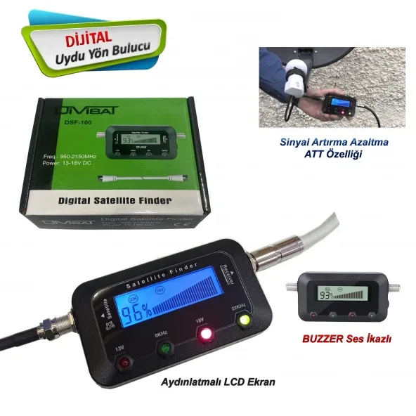 HDMİ SAT / DİVİSAT Dijital Finder Uydu Yön Bulucu