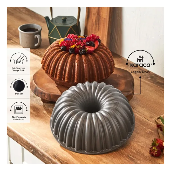 Karaca Cake Pro Dilimli Döküm Kek Kalıbı