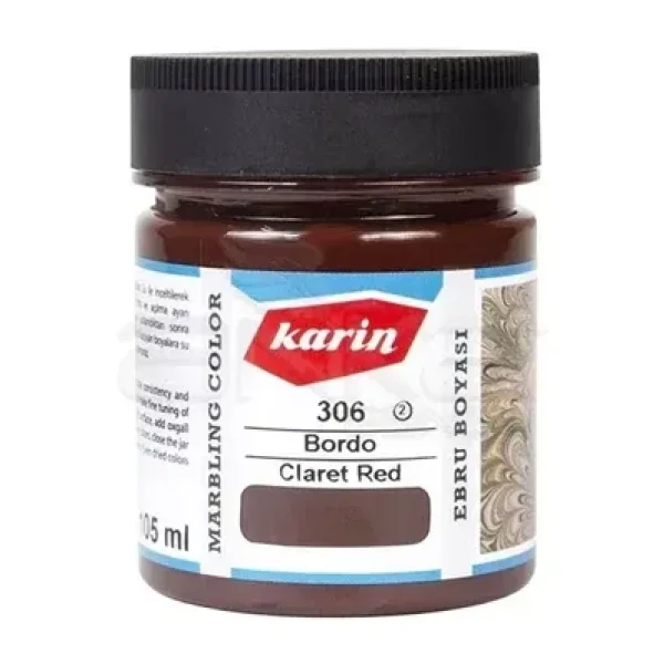 Karin Ebru Boyası Ezilmiş 306 Bordo 105CC