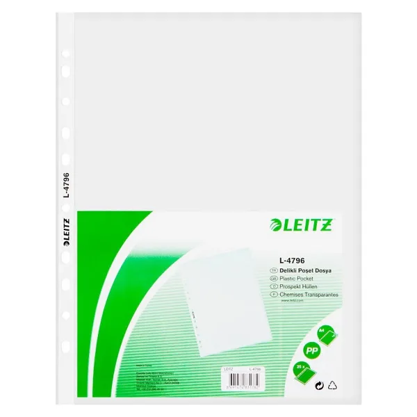 Leıtz Delıklı Poset Dosya A4 25 Lı (4796T)
