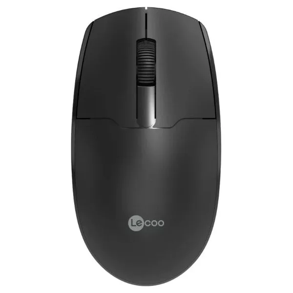 Lenovo Lecoo WS204 Siyah Ergonomik Optik Kablosuz Mouse