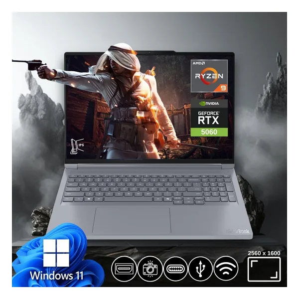 Lenovo ThinkBook 16P G6 ADR 21U00013TX Ryzen 9 8940HX 16 GB 1 TB RTX5060 16" WQXGA Notebook
