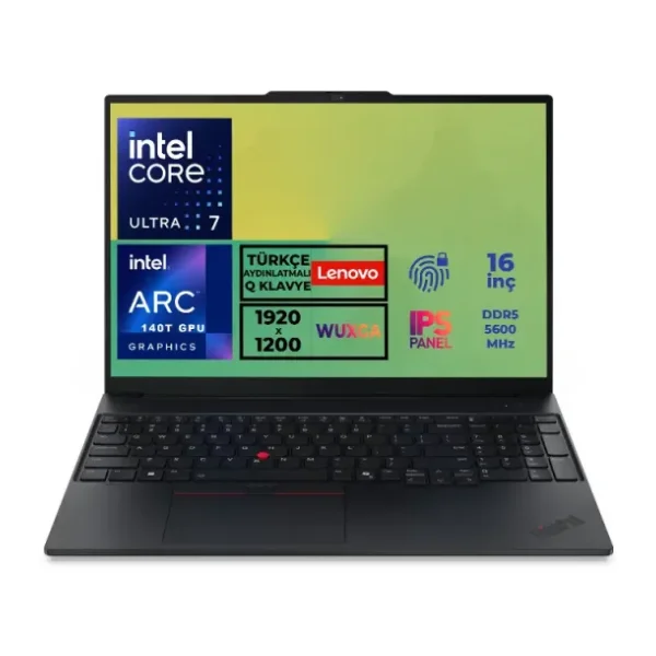 Lenovo ThinkPad E16 Gen 3 21SR006RTX Ultra 7 255H 16 GB 512 GB SSD Arc 140T 16" WUXGA Notebook