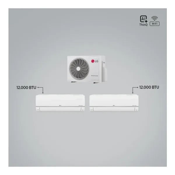 Lg 1+2 Multi Sistem / 12+12 Iç Üniteler = 1 Adet Dış Ünite Al Thinq Wi-Fi Kontrolü