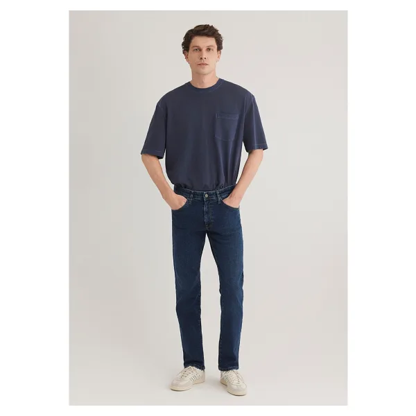 Mavi Hunter 90'lar TOKK Rinse 00202-83045 Koyu Lacivert Erkek Straight Jean