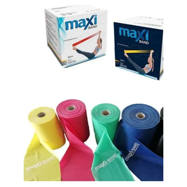 MAXİ Pilates & Yoga Egzersiz Bandı , Theraband Yeşil Renk1.5 Mt