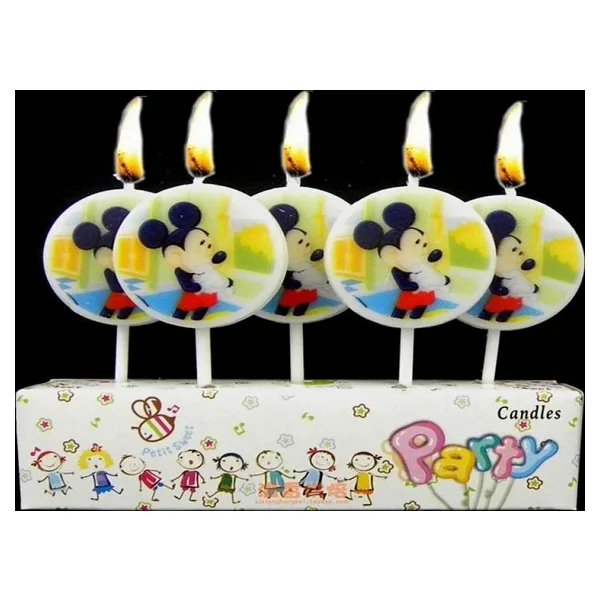MİCKEY MOUSE BIRTHDAY CANDLE VIP KALİTE MİCKEY MOUSE PASTA MUMU 5 ADET MİCKEY MOUSE DOĞUM GÜNÜ MUMU