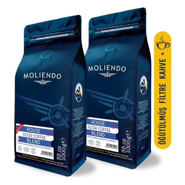 Moliendo Finest Coffee House Blend Filtre Kahve Avantaj Paketi (Öğütülmüş Filtre Kahve) 2x1000 G - 2 kg