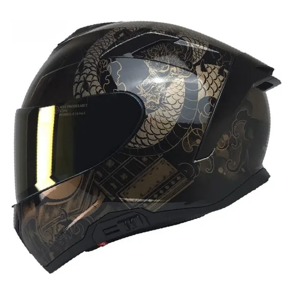 Mts X-340 Full Face Kask Goldy Grey - Gri