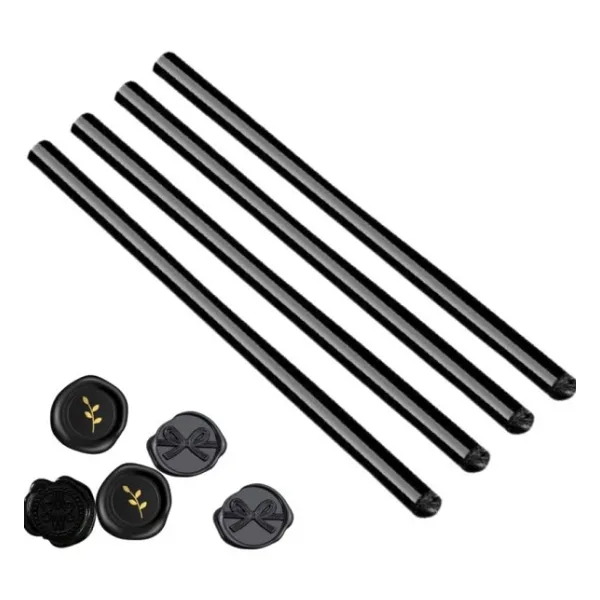 Muhur Mumu Cubuk Sicak Tutkal 11Mm X 30Cm 4 Lu Siyah Renk