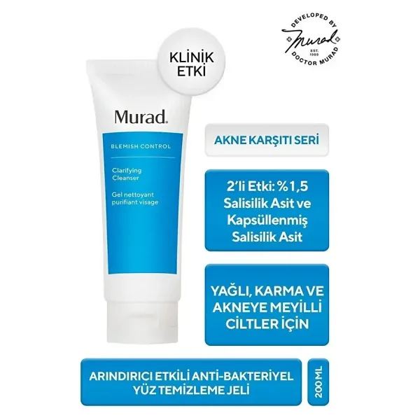 Murad Arındırıcı Etkili Yüz Temizleme Jeli 200 ml