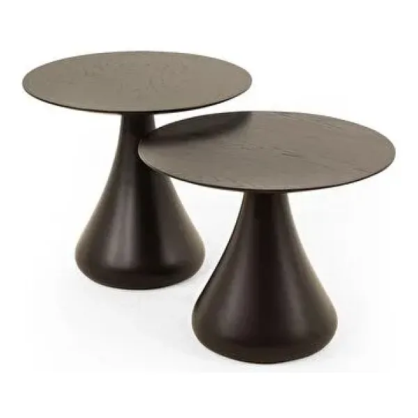 Mushroom Set Sehpa Mantar Sehpa Siyah Rehome