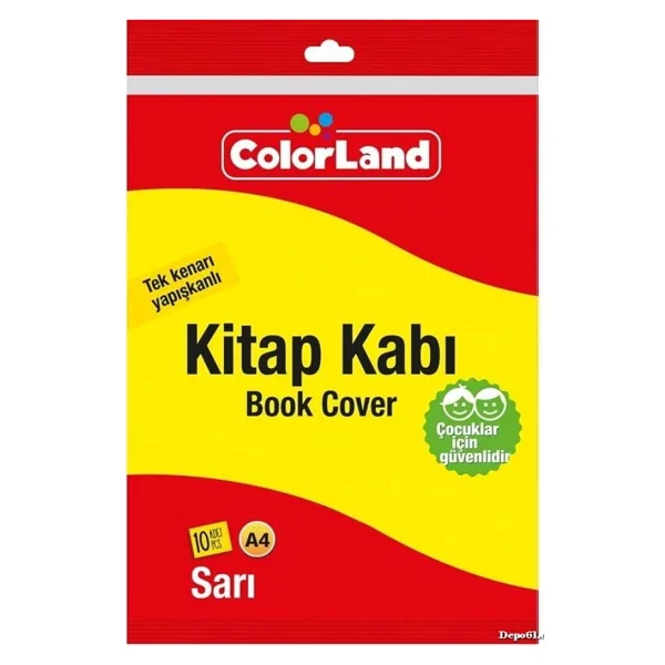 Noki Hazir Kaplik Kitap Kabi Yapiskanli 10 Lu Sari 60173-10 (1 Paket 10 Adet)