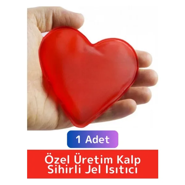 Özel Üretim Kalp Şeklinde El Isıtıcısı Kamp Gündelik Kullanım Sihirli Jel Isıtıcı Cep Sobası 1 Adet