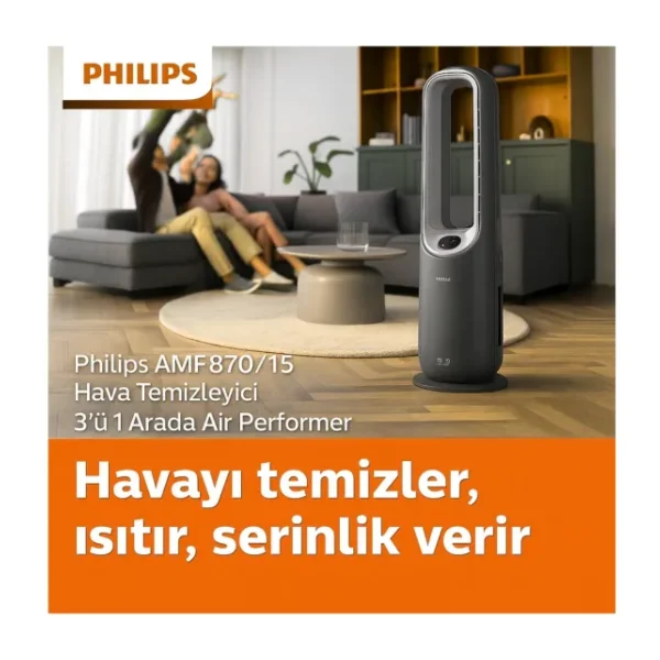 Philips Air Performer 8000 Serisi 3'ü 1 Arada Hava Temizleyici + Sinbo SK-8029 Cam Kettle Hediye - Füme