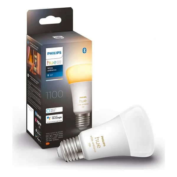 Philips Hue 1100 Beyaz Ambiyans 8 W-75 W E27 Akıllı LED Ampul