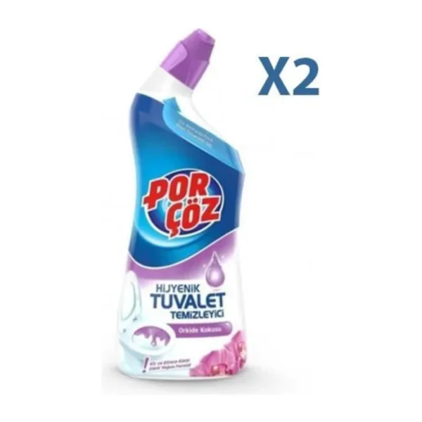 Porçöz Orkide Kokulu Tuvalet Temizleyici Jel 750 ml 2'li