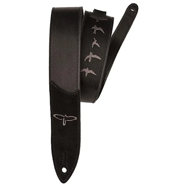 PRS Guitars Premium Deri 5 cm Askı İşlemeli Kuşlar, Siyah (ACC-3166)