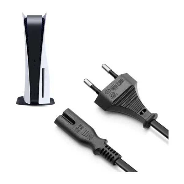 PS5 Güç Kablosu Playstation 5 Uyumlu Güç Kablosu Power 2 pin Kablo