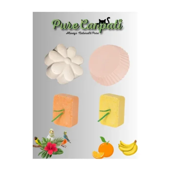 Purecanpati Premium Muhabbet,Kanarya,Paraket Kuşu Gaga Taşı Seti