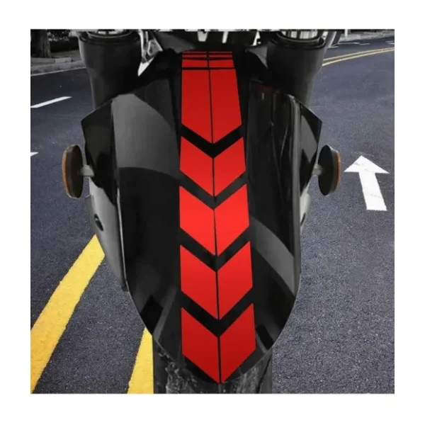 Redline Grafik Motosiklet Çamurluk Sticker Kırmızı