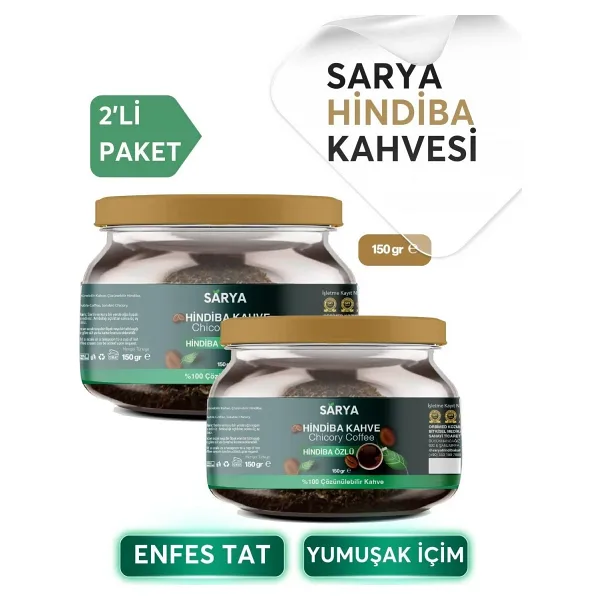 SARYA 2 Adet Hindiba Kahve 2x 150 Gr 2 Adet Hindiba kahve