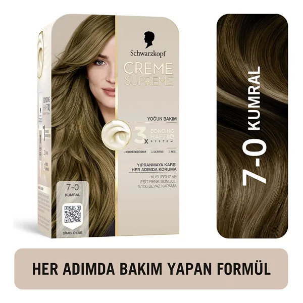 Schwarzkopf Creme Supreme 7.0 Kumral Saç Boyası