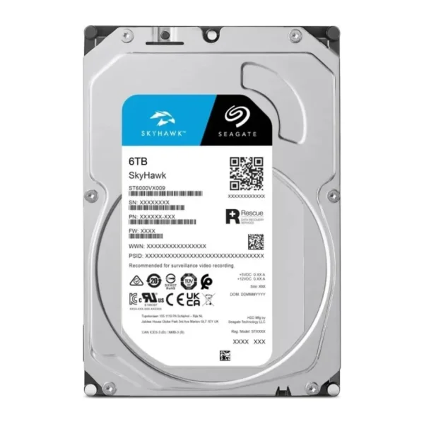 Seagate SkyHawk ST6000VX009 SATA 3.0 5400 RPM 3.5" 6 TB Harddisk