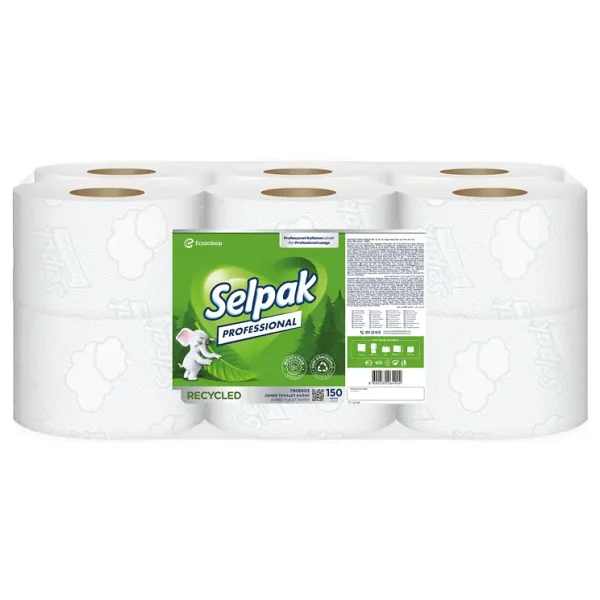 Selpak Professional Recycled Jumbo 150 m 12'li Tuvalet Kağıdı