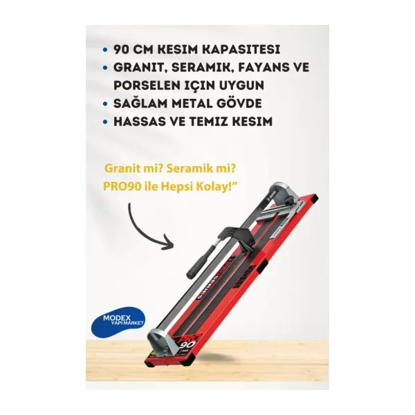 SGS Pro90 Seramik Ve Granit Kesme Makinası Yüksek Performanslı Hassas Fayans Kesim
