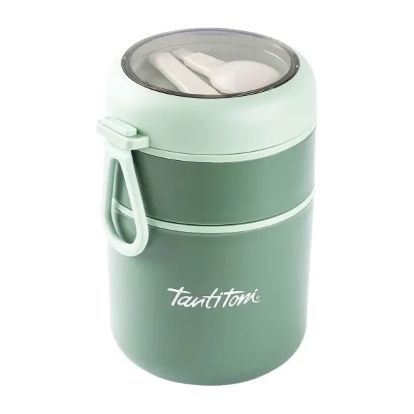 Tantitoni İki Bölmeli Yeşil 710 Ml Yemek Taşıma Kabı