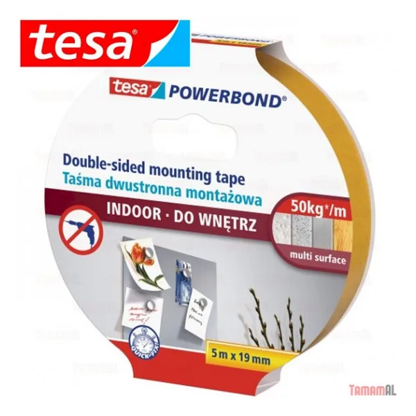 Tesa (Alman Markası) Ic Mekan Cıft Taraflı Guclu Kopuk Bant 5 Mt
