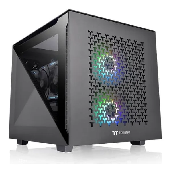 Thermaltake Divider 200 TG Air CA-1V1-00S1WN-01 Fanlı Siyah Micro ATX Oyuncu Kasası