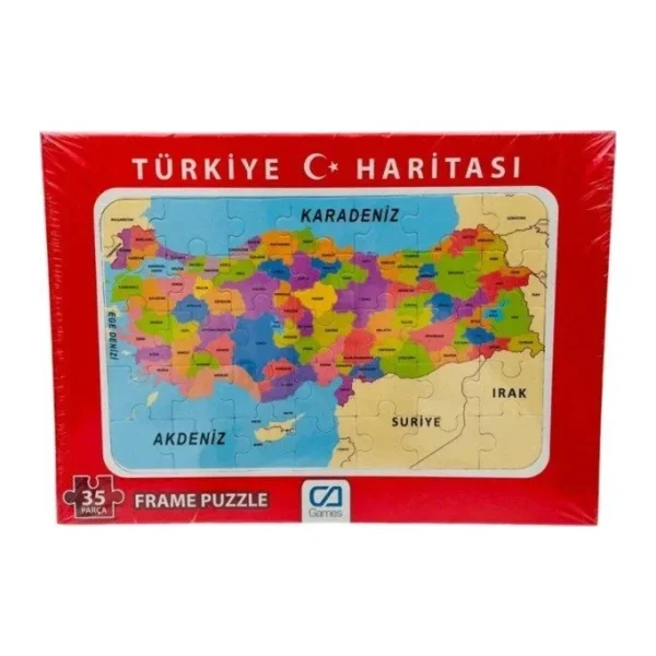 Türkiye Haritası Frame Puzzle 35 Parça