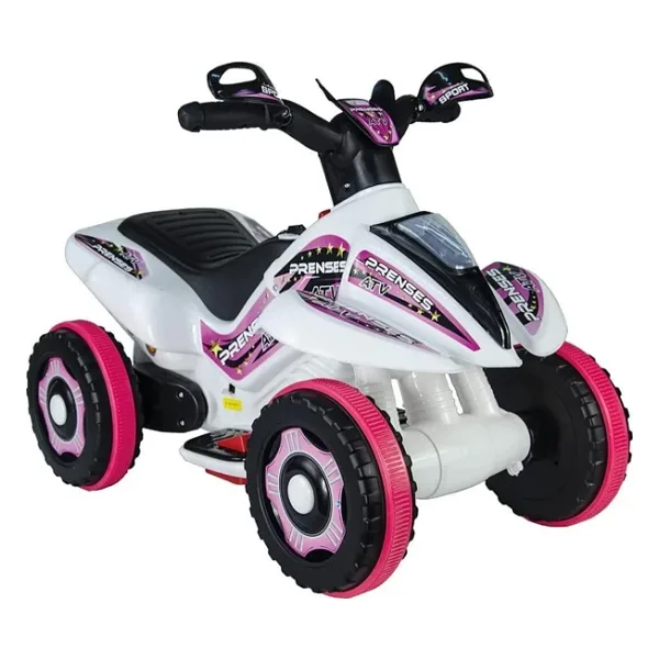 UJ Toys Karınca Pembe-Beyaz 6 V Akülü ATV