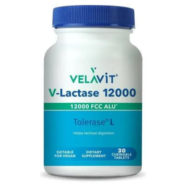 Velavit V-Lactase 12000 mg 30 Tablet
