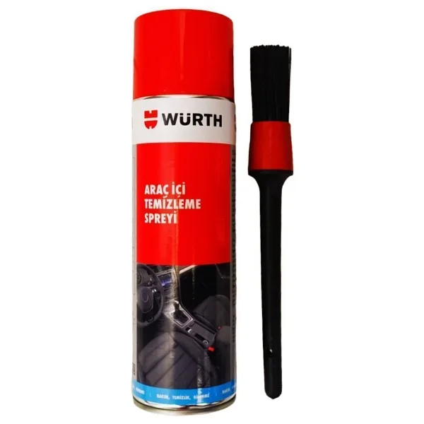 Würth Araç Içi Temizleme Köpüğü 500 ml Ve Detay Temizlik Fırçası