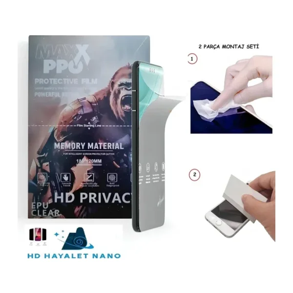 Xiaomi POCO X3 PRO NANO Ekran Koruyucu Esnek ULTRA İnce - MAXXPRO - HD ŞEFFAF HAYALET