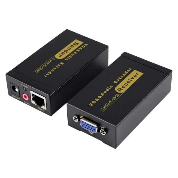 100m VGA Extender - VGA RJ45 Cat5E/6 Üzerinden Sinyal Uzatıcı