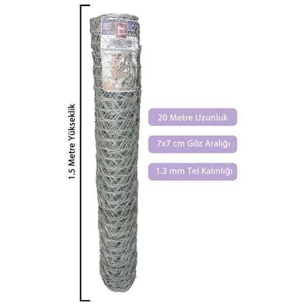 1X20M BAHÇE TEL ÖRGÜ BAHÇE ÇİTİ BAHÇE TELİ ÇEVİRME TELİ