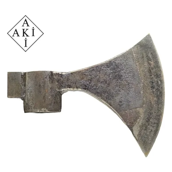 Aki Dövme Çelik Balta Oval Sap-20 cm-No 3-Sapsız - Siyah