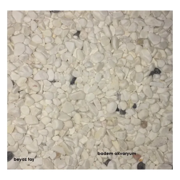 Akvaryum Beyaz Taş 1cm 5 kg Beyaz Taş Akvaryum Taşı Bahçe Taşı