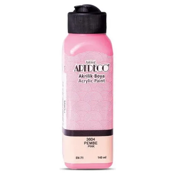 Artdeco 140 ml 3604 Pembe Akrilik Boya